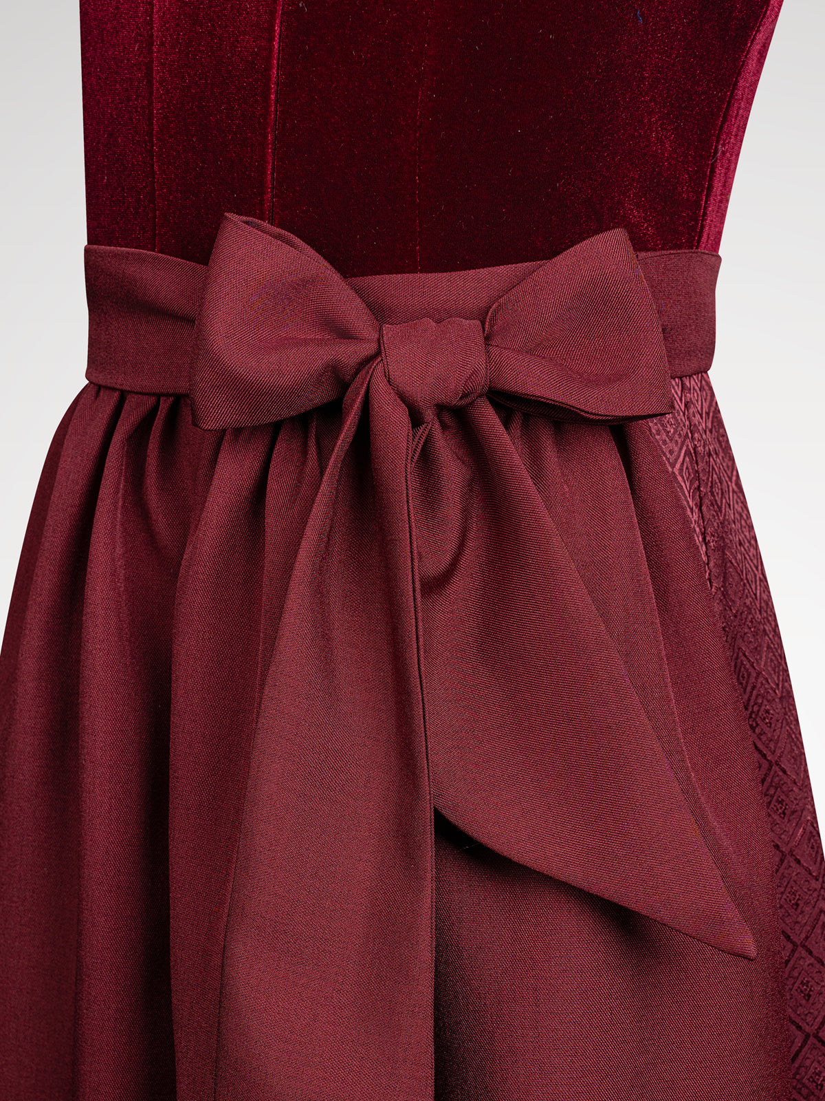 Children red heart neckline dirndl