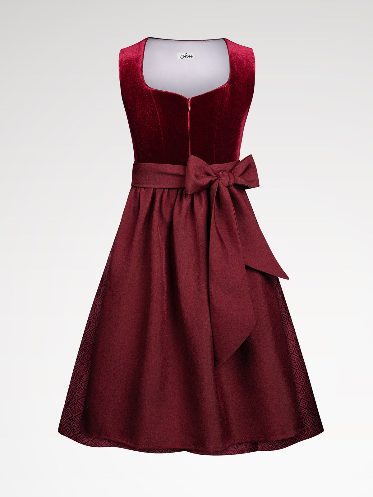 Children red heart neckline dirndl