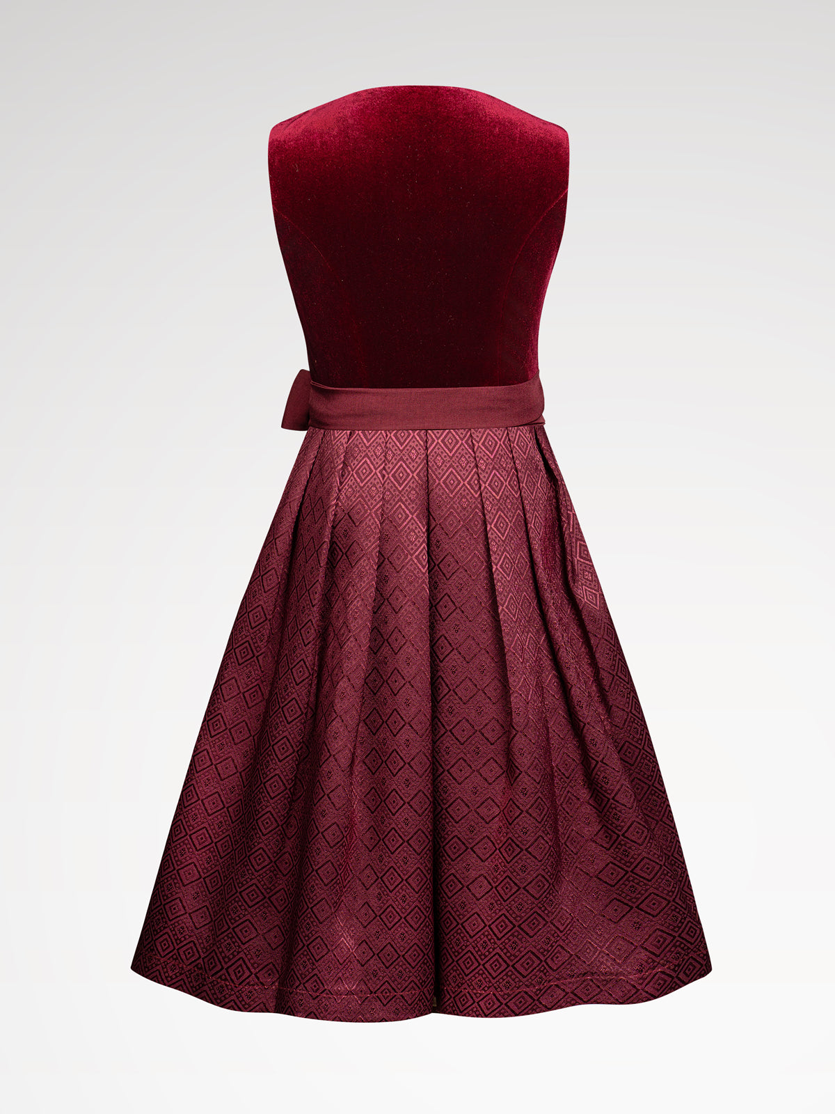 Children red heart neckline dirndl