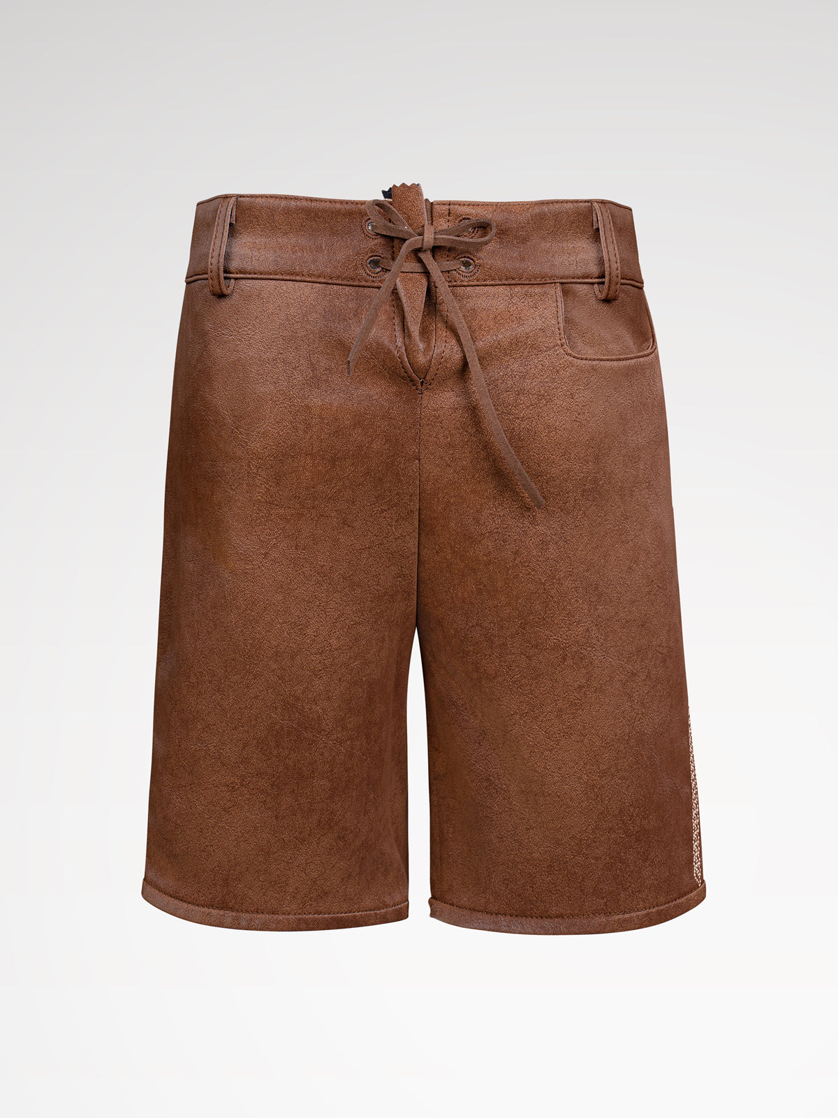 Děti hnědé kožené kalhoty