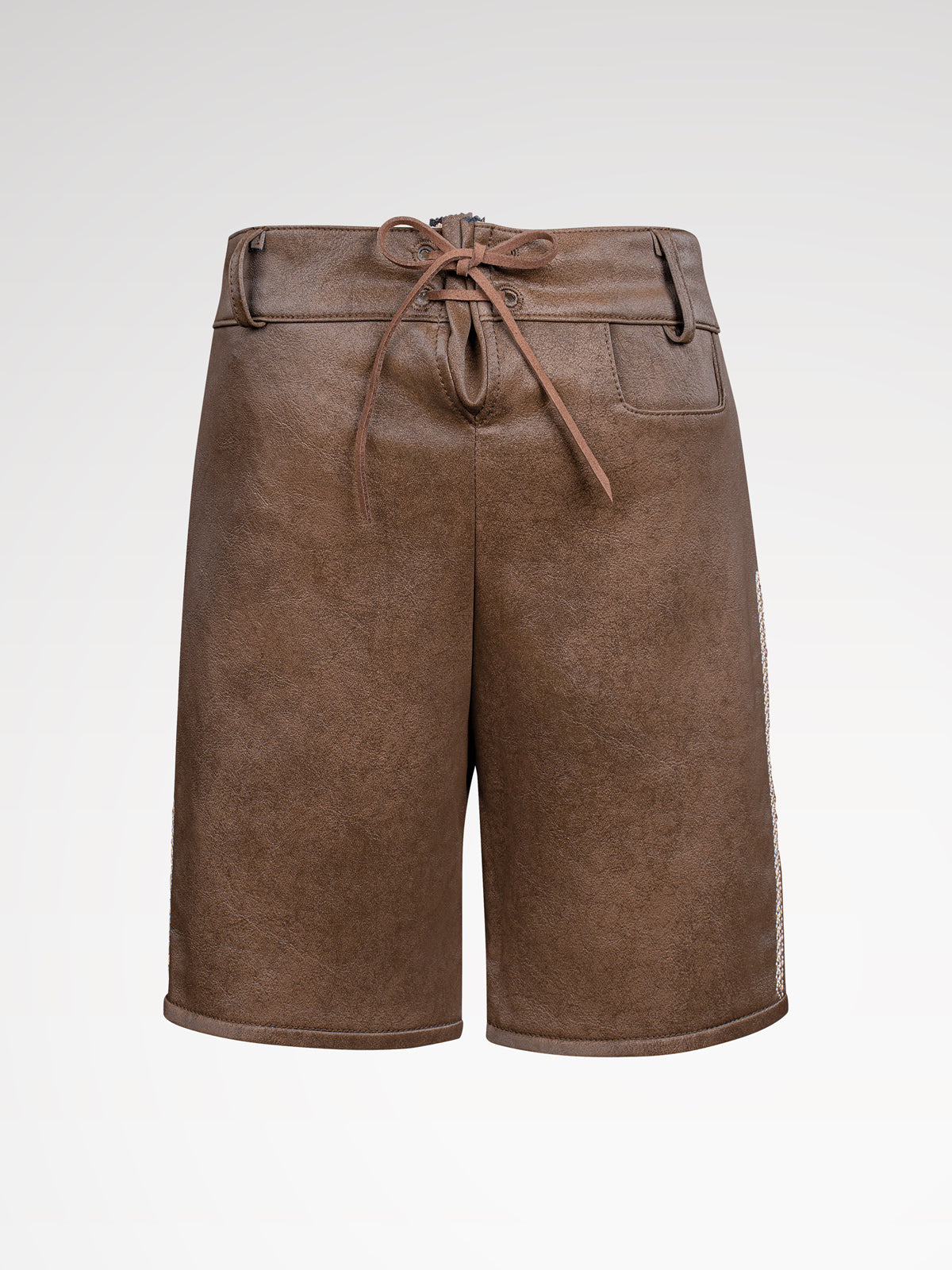 Děti hnědé kožené kalhoty