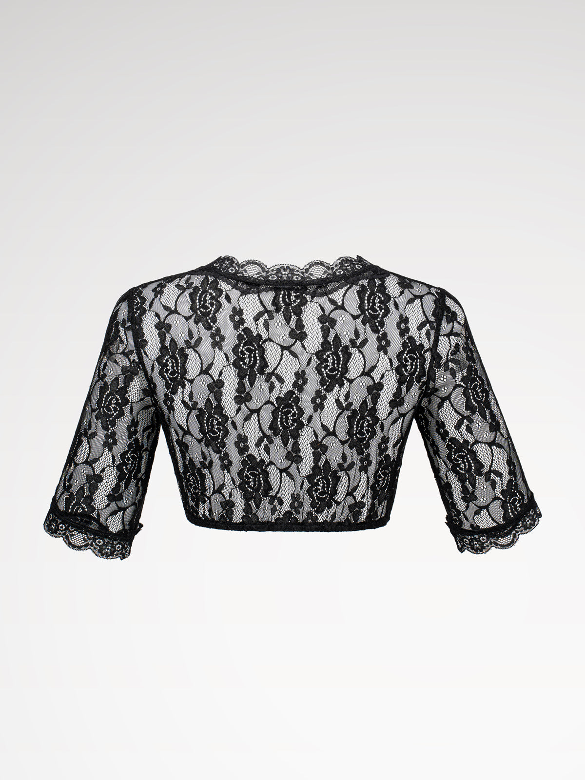 Black V-neck Halklm Women Dirndlblous