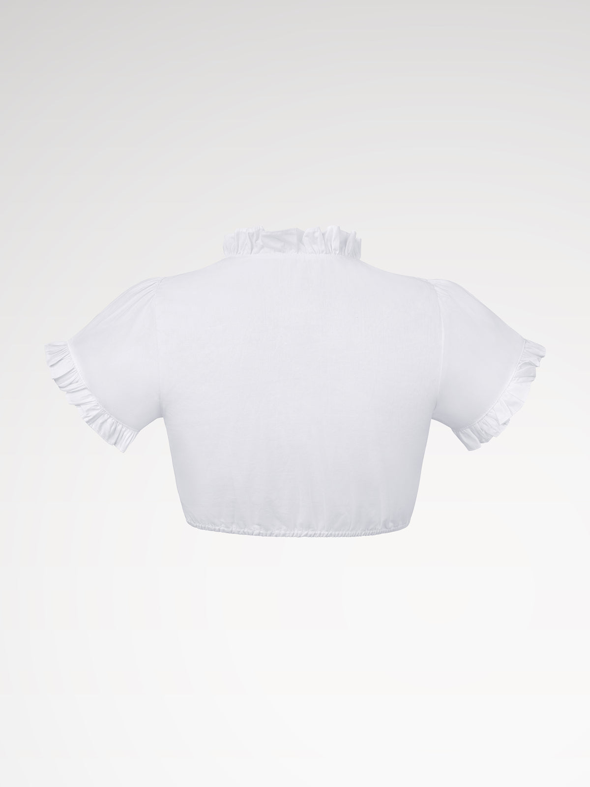 White cardiac neckline shortarm women dirndl blouses