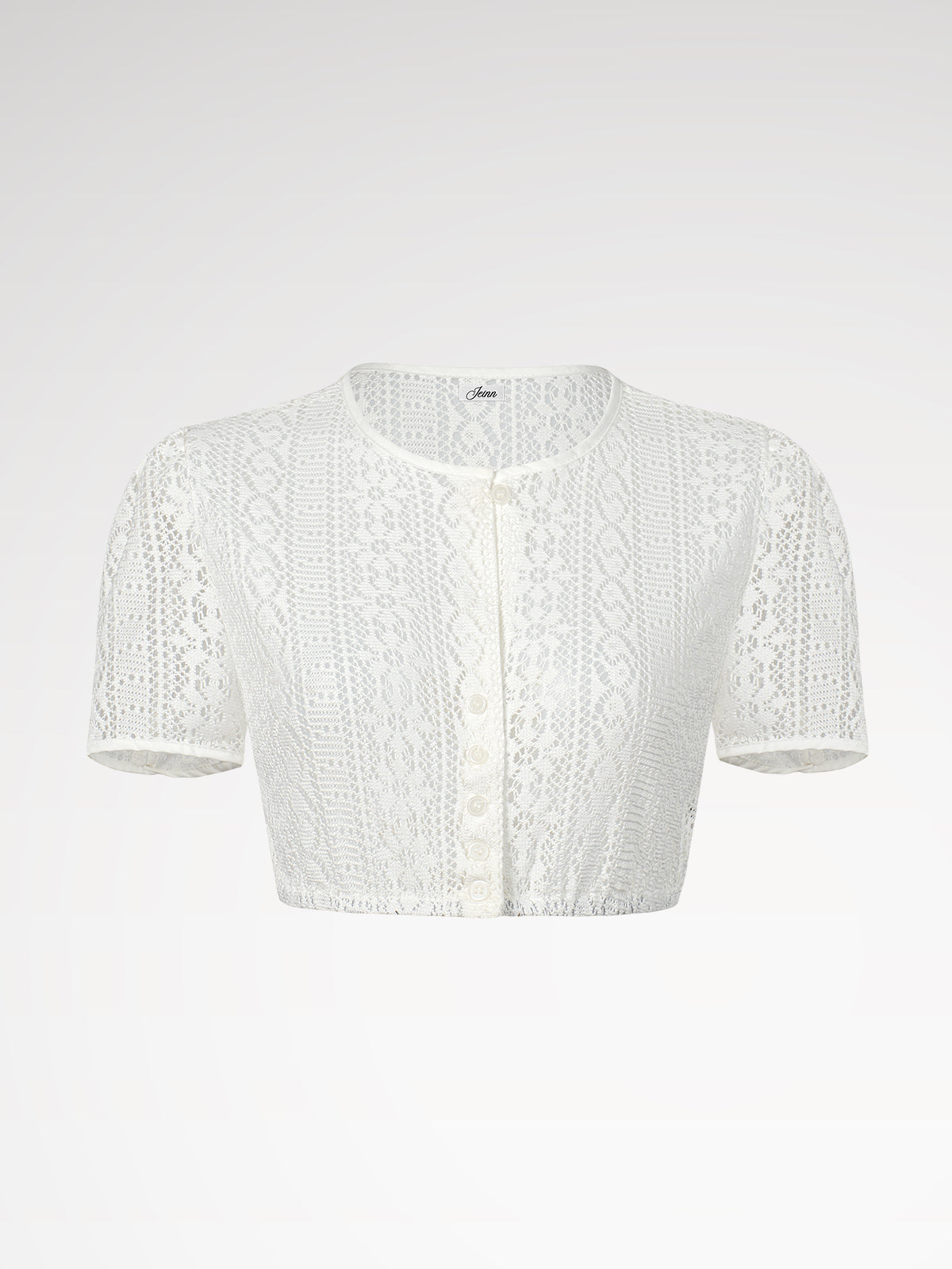 White round short women women dirndl blouses