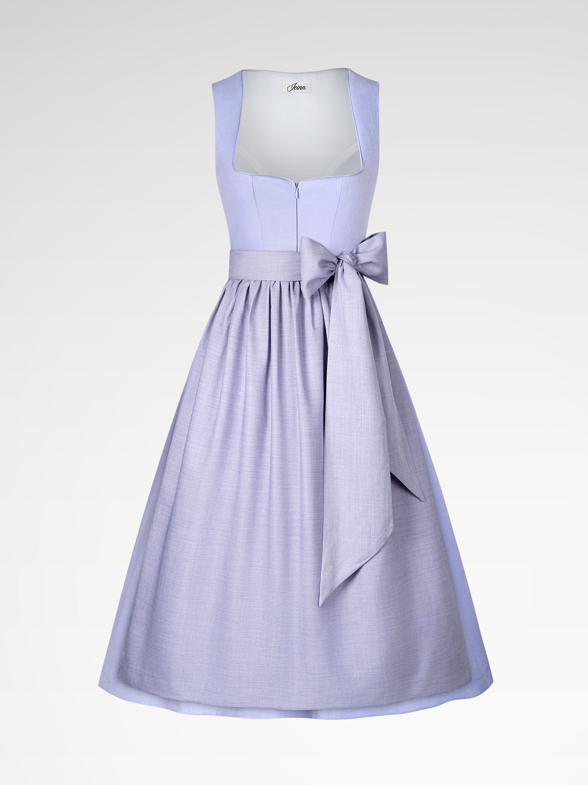 Ladies purple zipper at the front dirndl