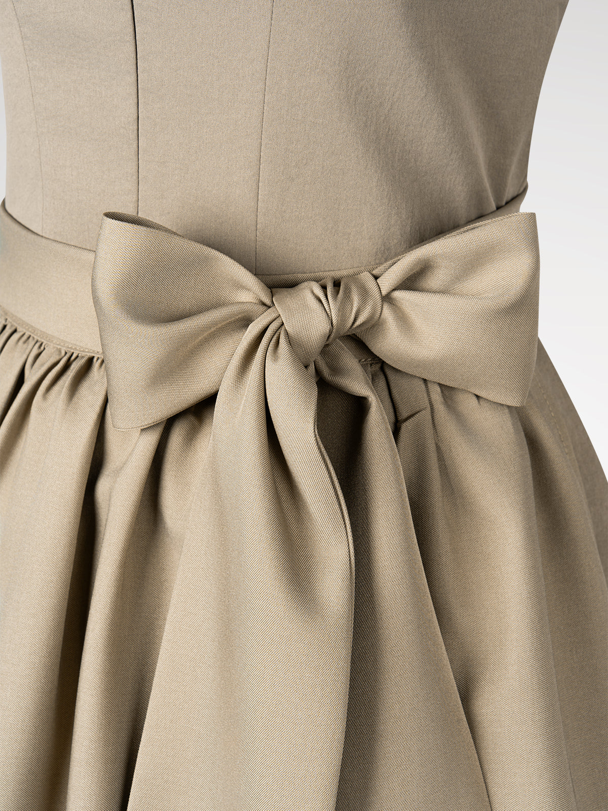 Women's green zipper at the front dirndl