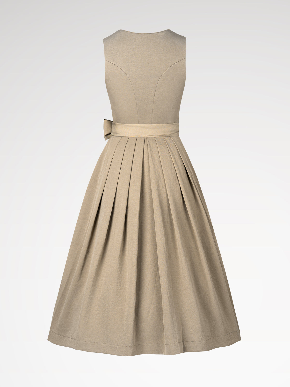 Women's green zipper at the front dirndl