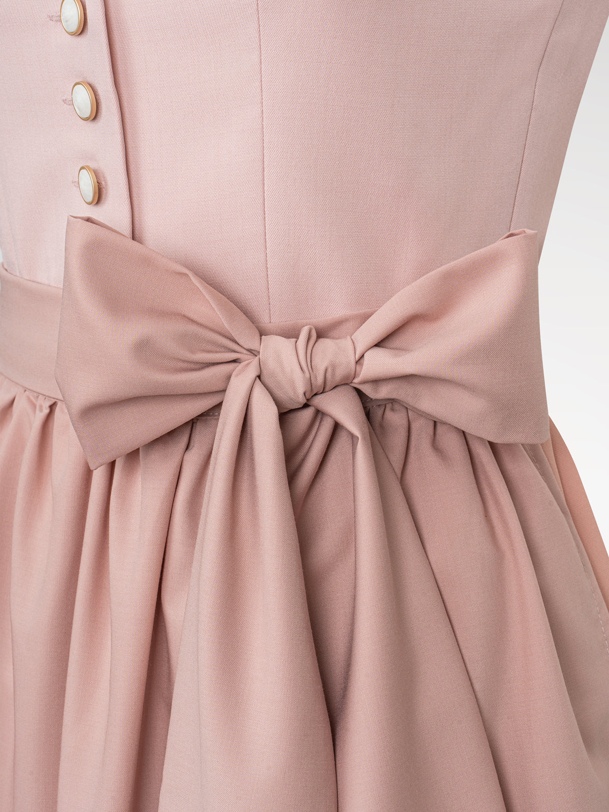 Women's pink button dirndl