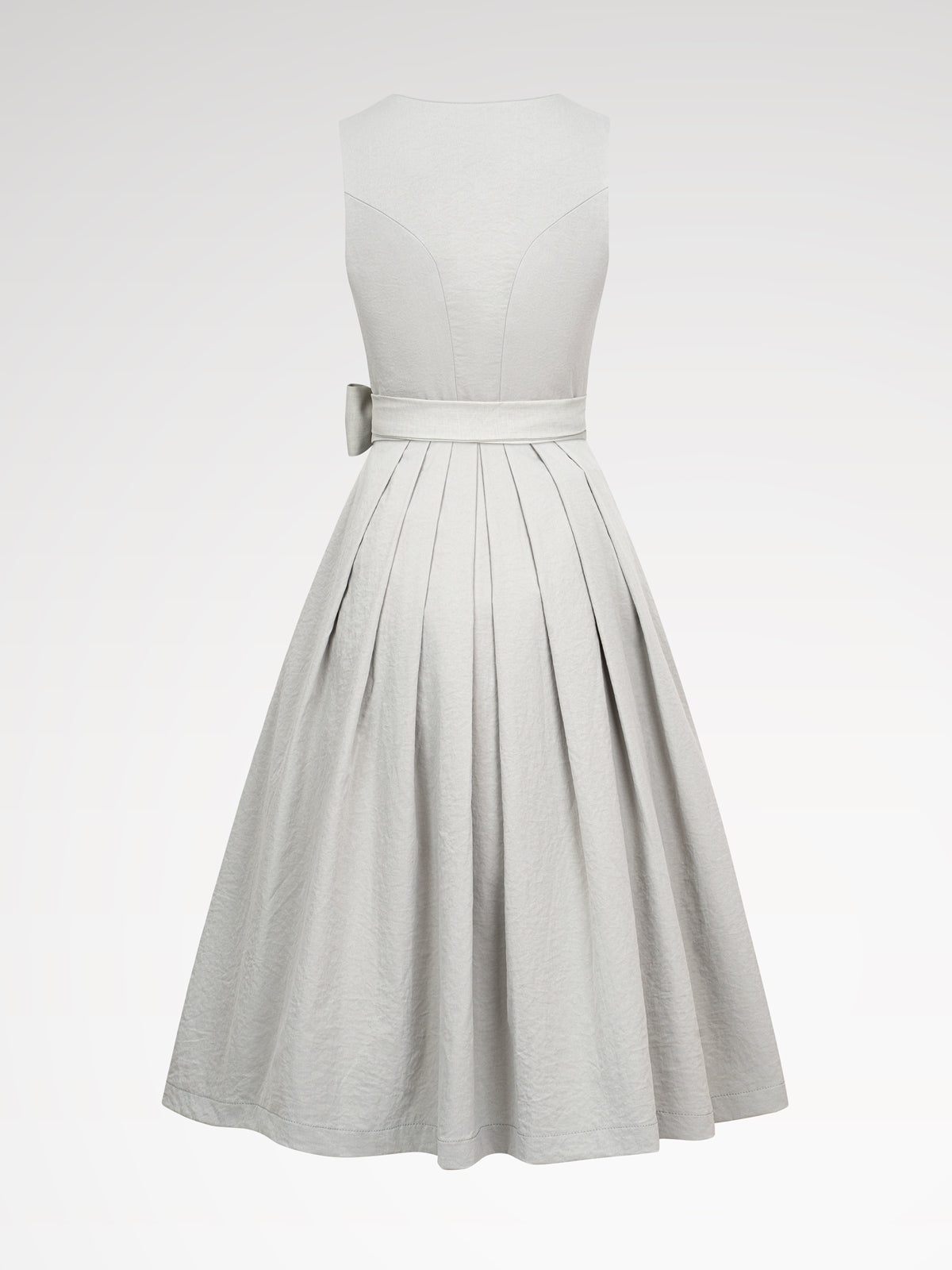 Women's gray zipper at the front dirndl