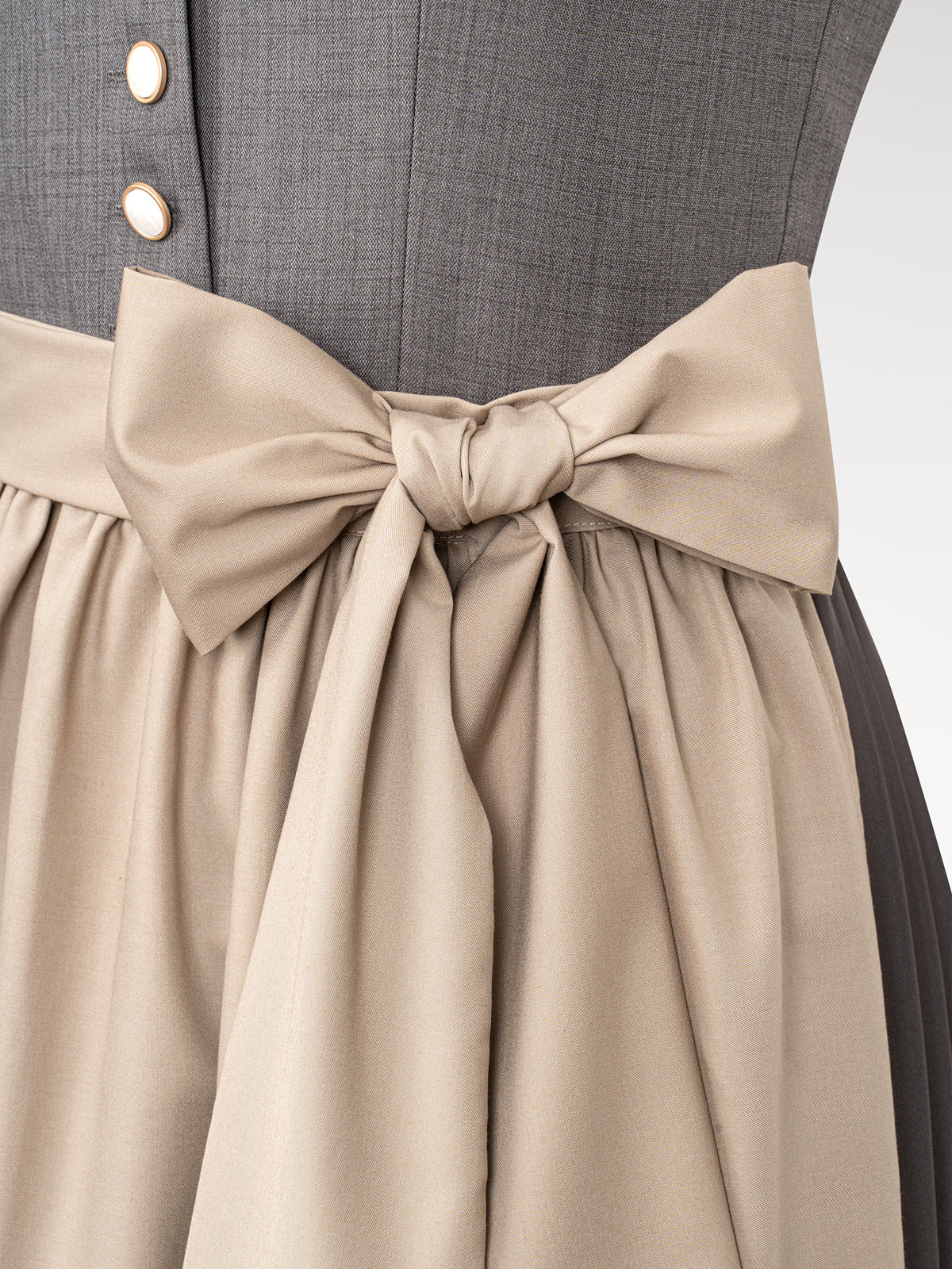 Ladies gray button dirndl