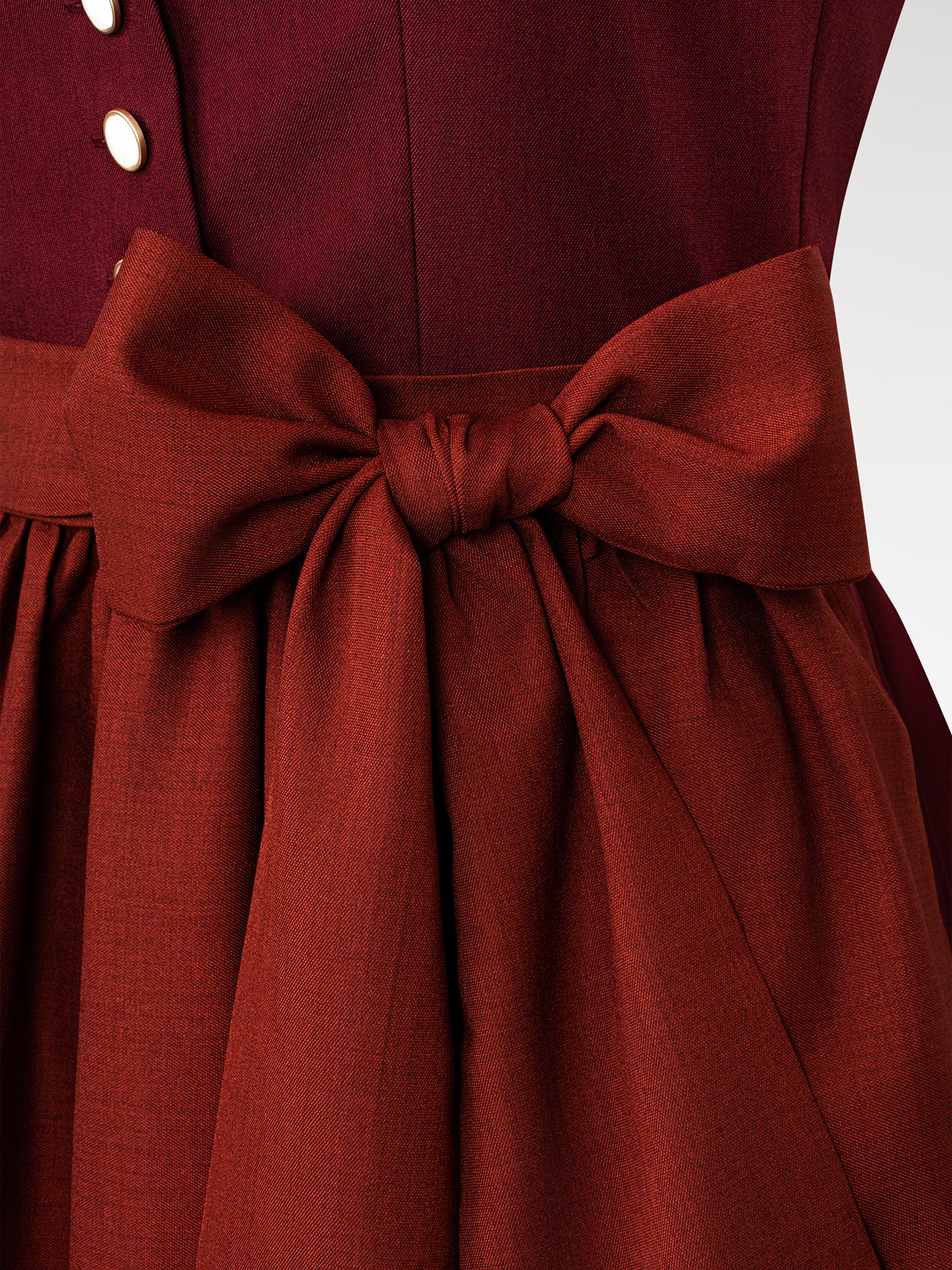 Ladies red button dirndl