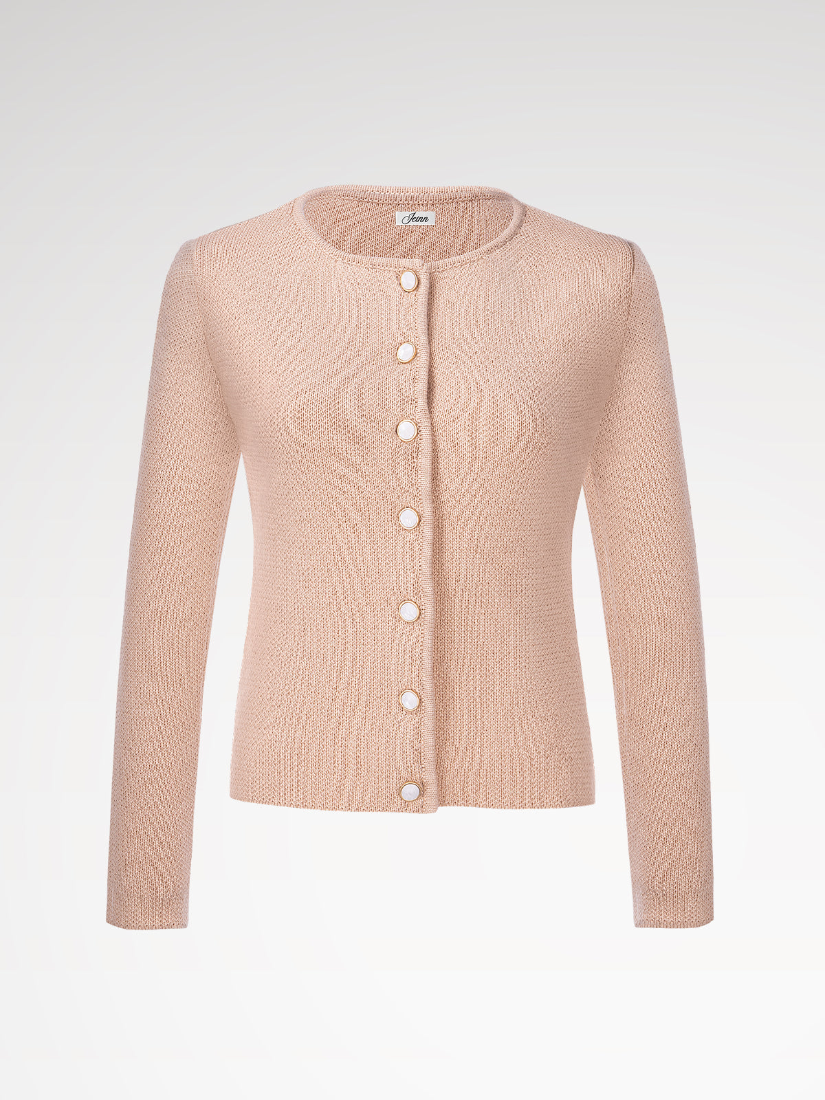 Ladies narrow buttons cream rope