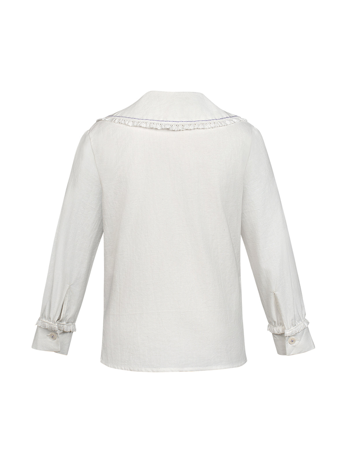 Children white reverse collar dirndlblous
