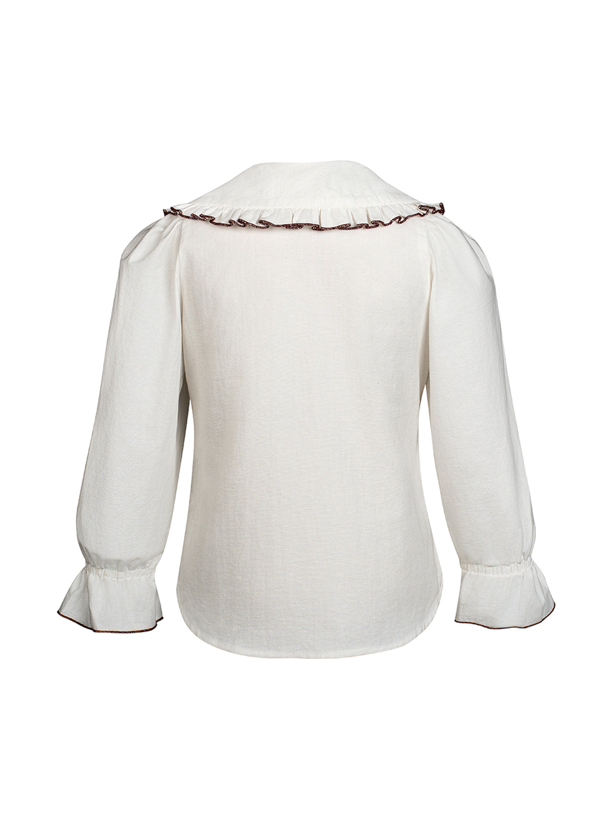 Children white reverse collar dirndlblous