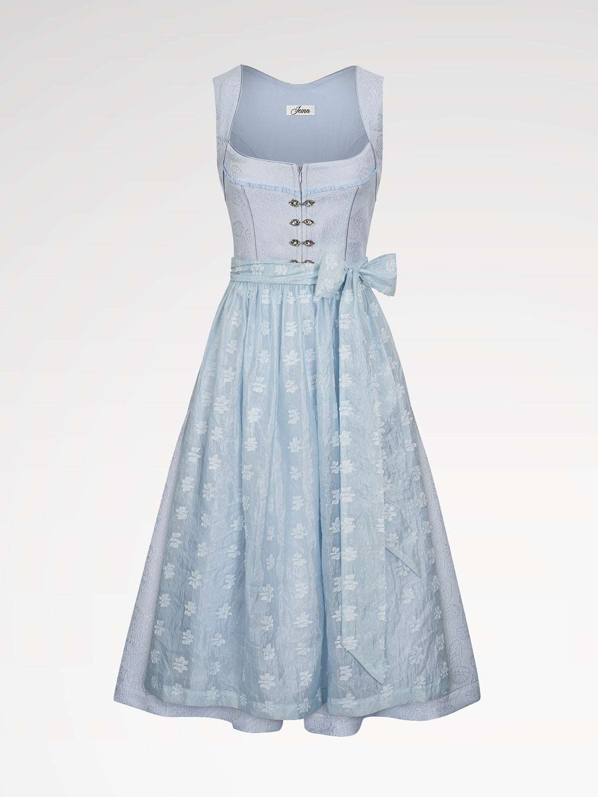 Damen Blau Hakenverschluss Dirndl