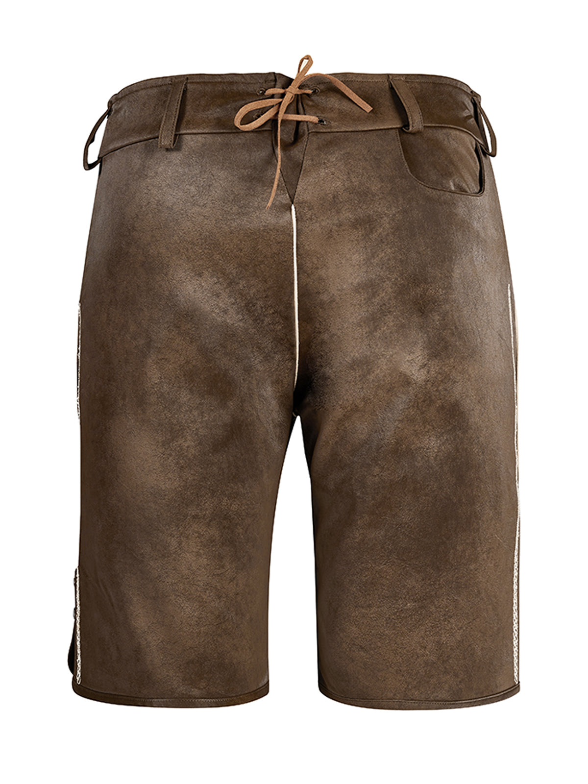 Braun Knöpfen Lederhosen