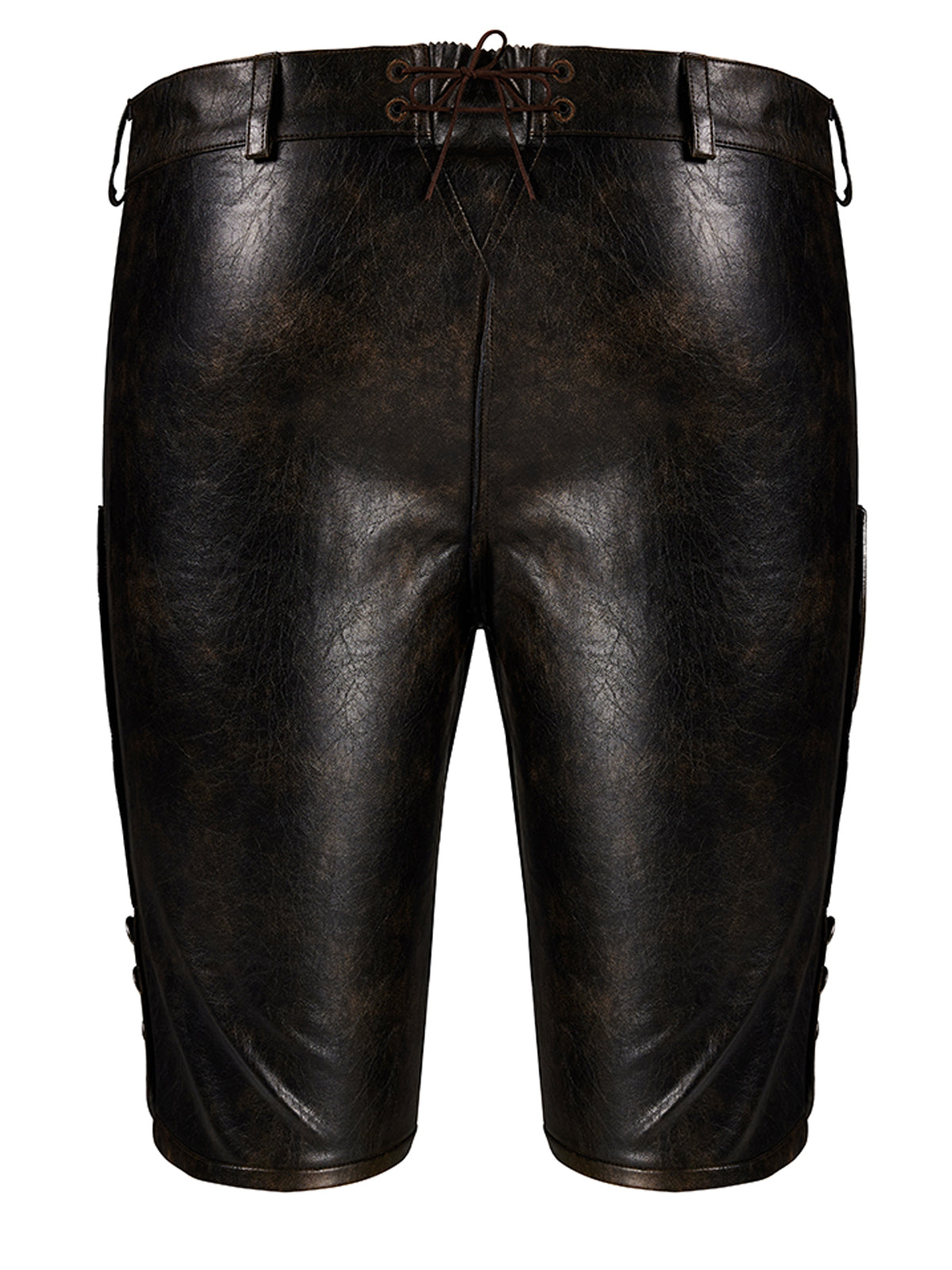 Braun Knöpfen Lederhosen