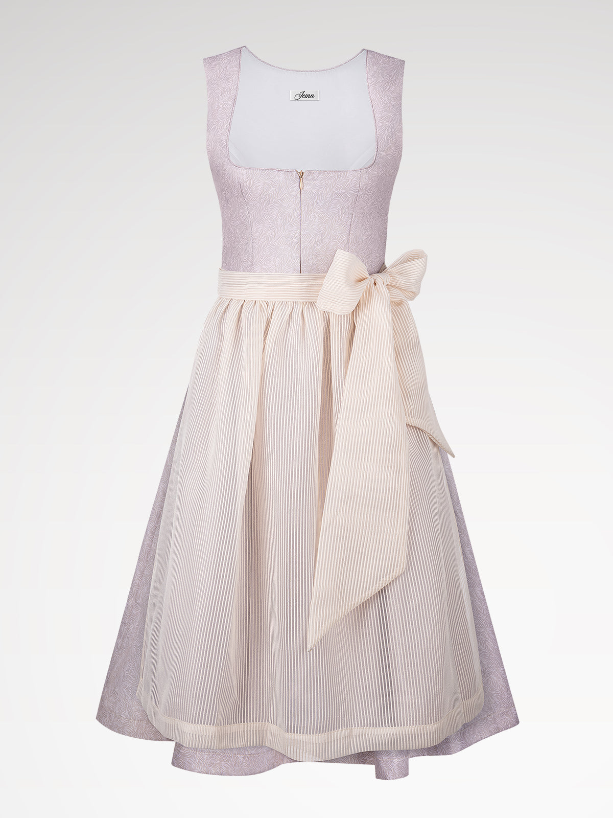 Damen Rosa Gerader Ausschnitt Dirndl