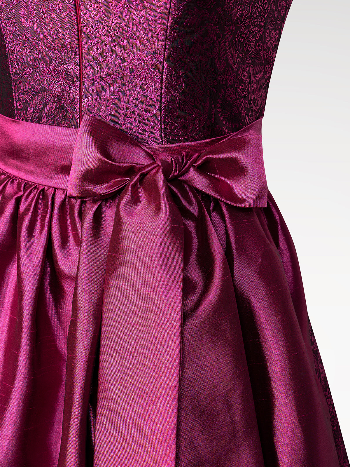 Damen Pink Reißverschluss Vorne Dirndl