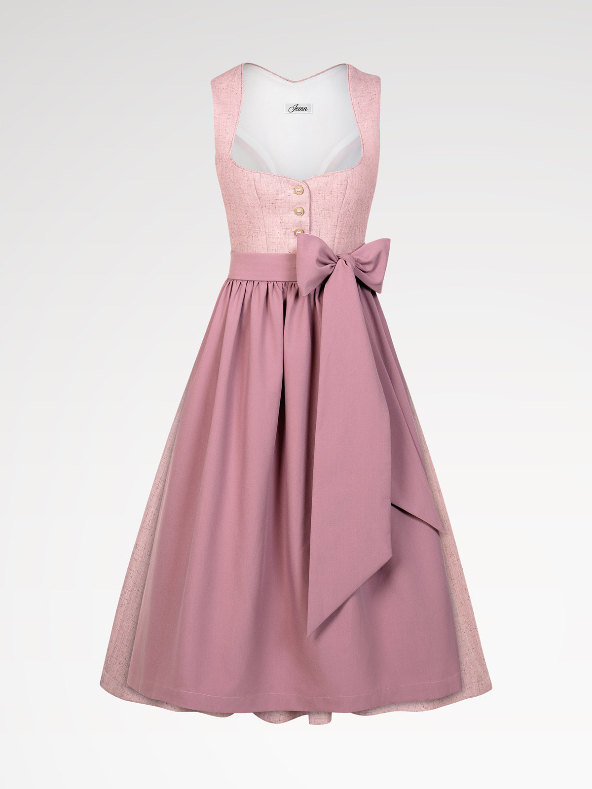 Damen Rosa Knöpfen Dirndl