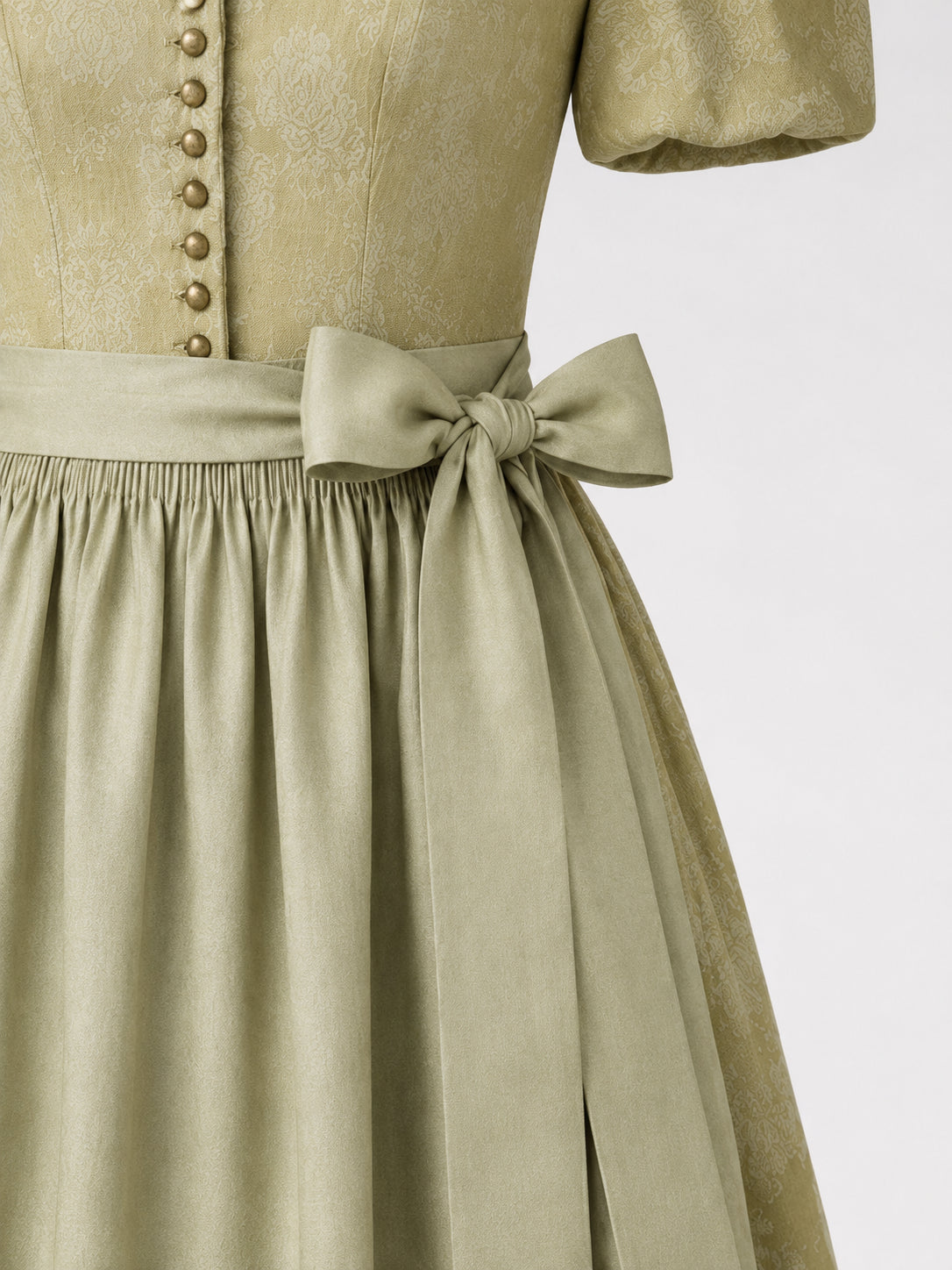 DIRNDL - SERAPHINA IN HEUGRUEN waist detail