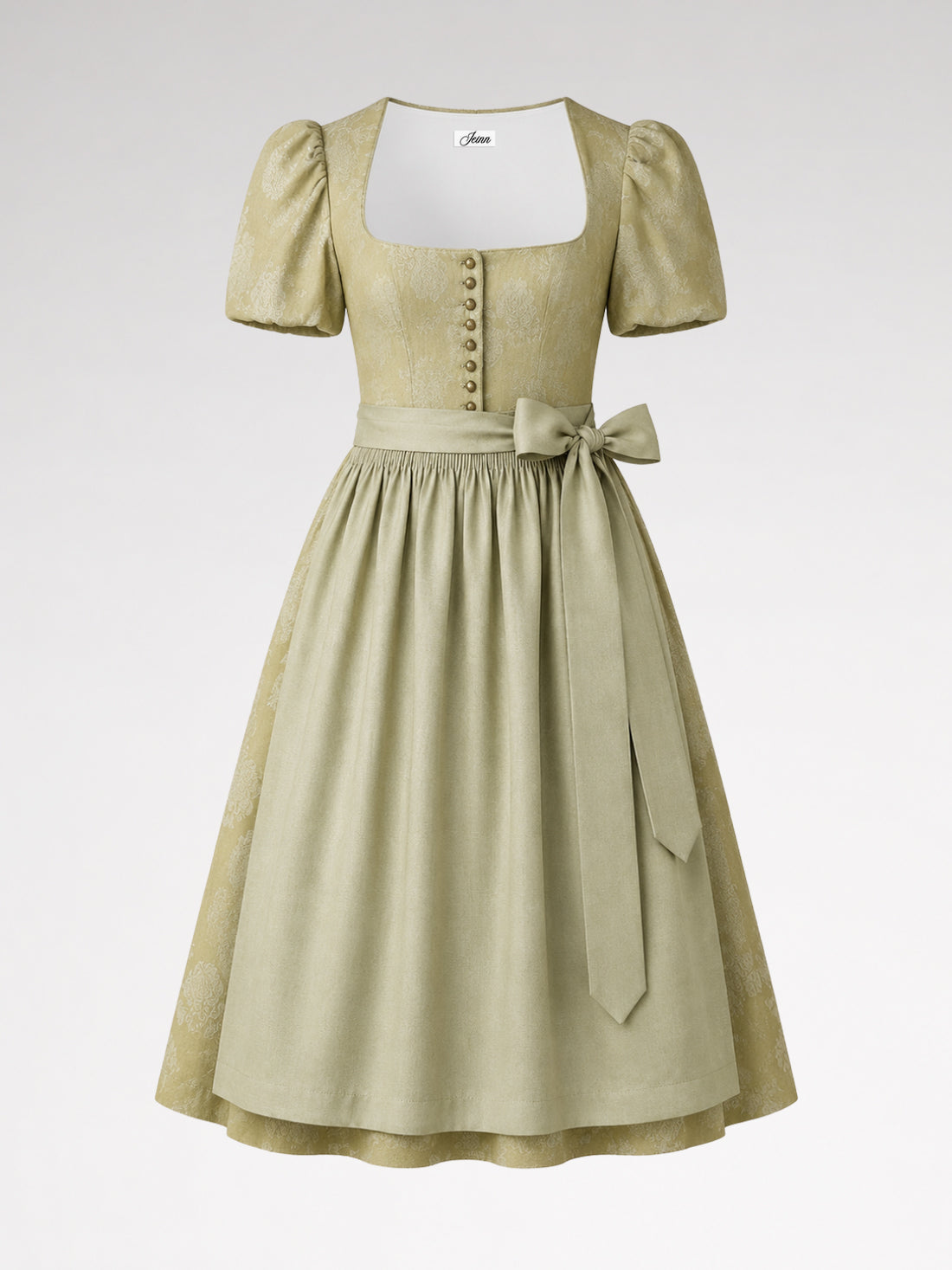 DIRNDL - SERAPHINA IN HEUGRUEN front view