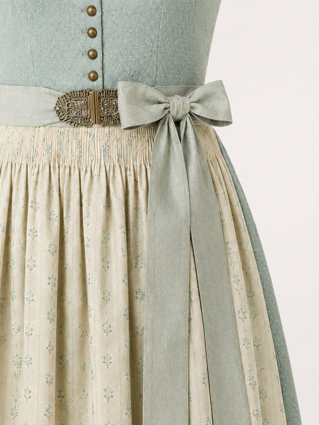 DIRNDL - TALIA IN AQUAMARIN waist detail