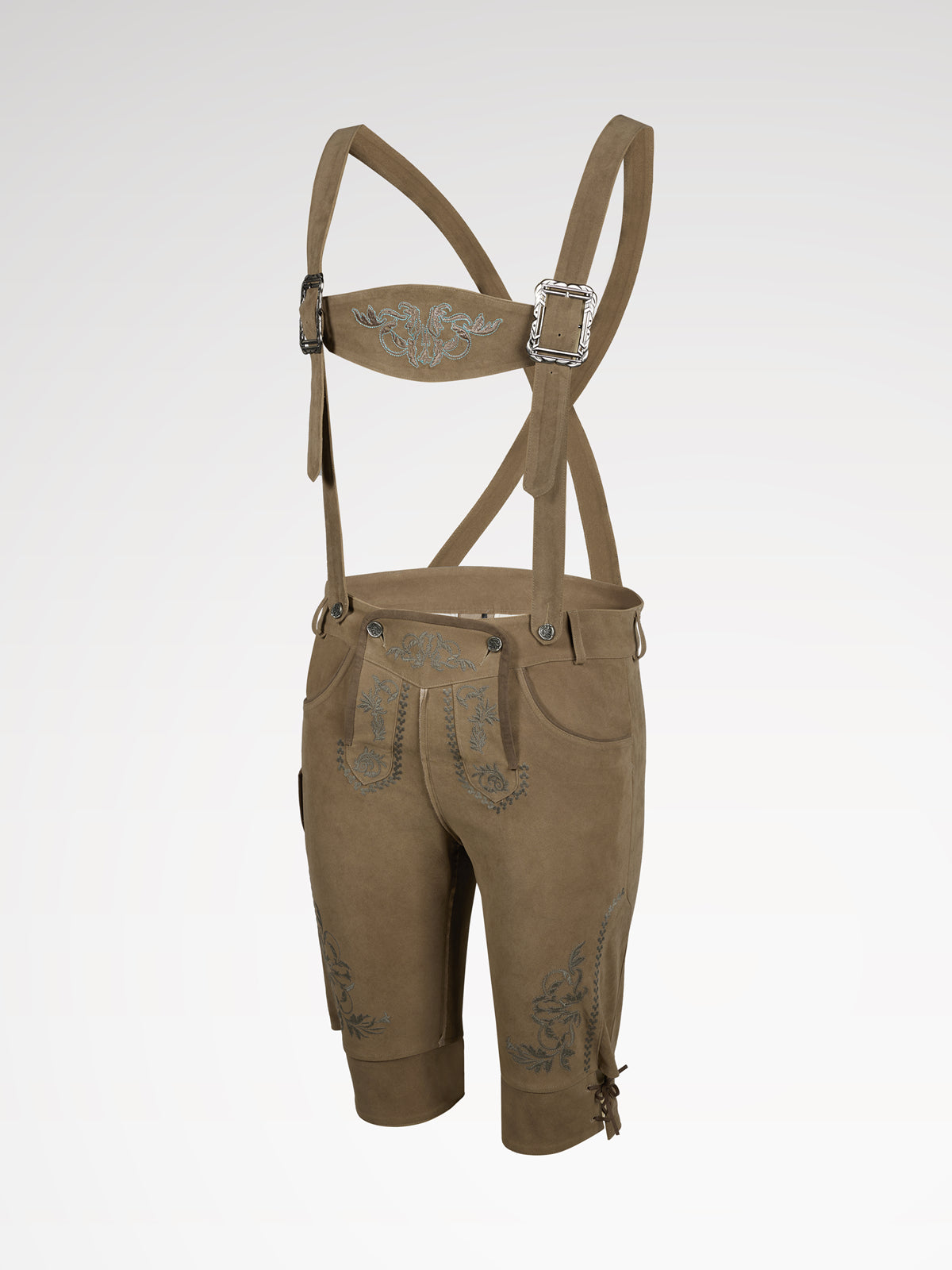 Braun Knöpfen Lederhosen