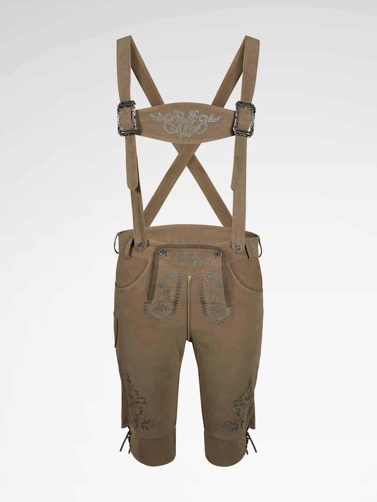 Braun Knöpfen Lederhosen