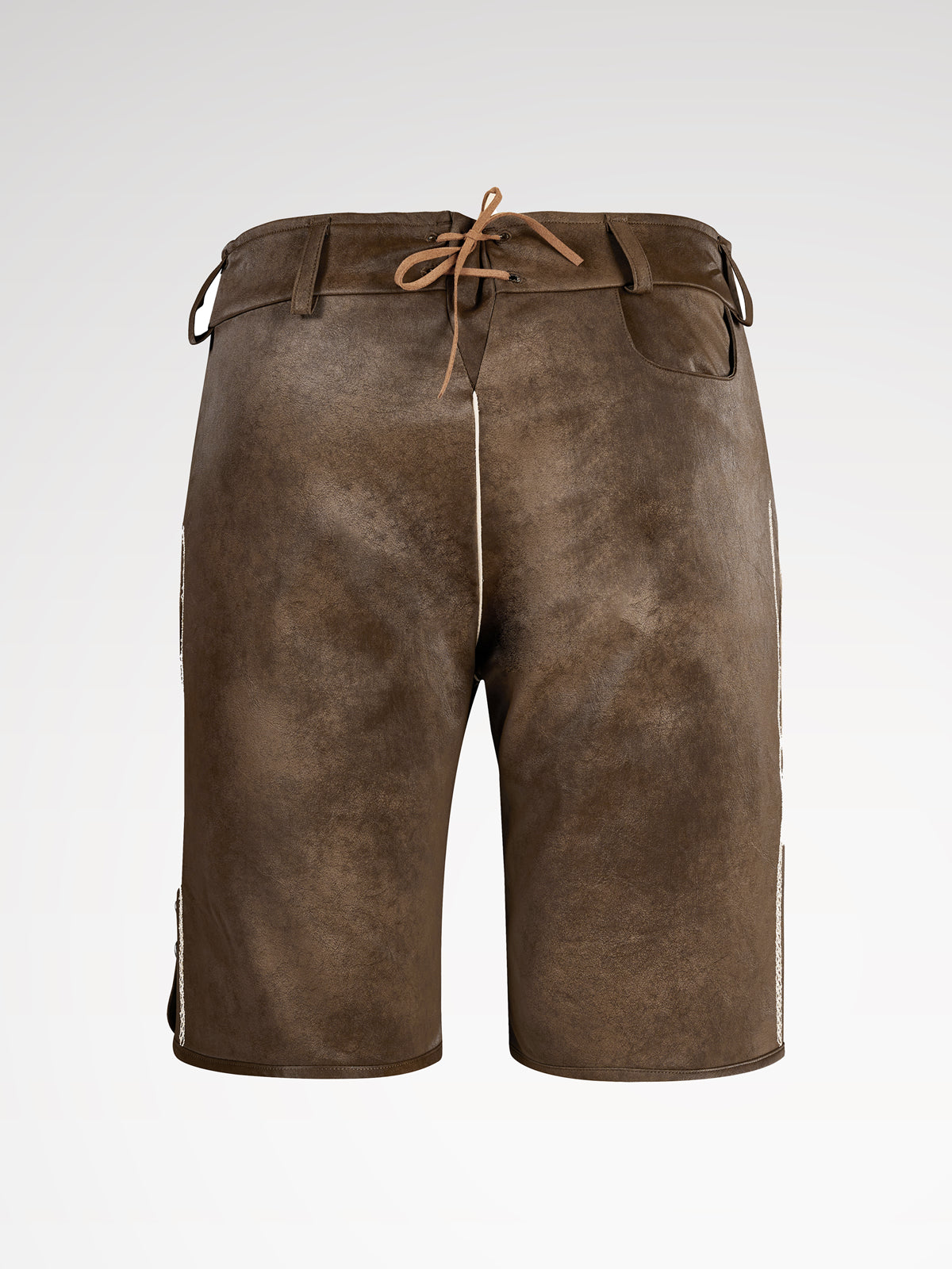 Braun Knöpfen Lederhosen