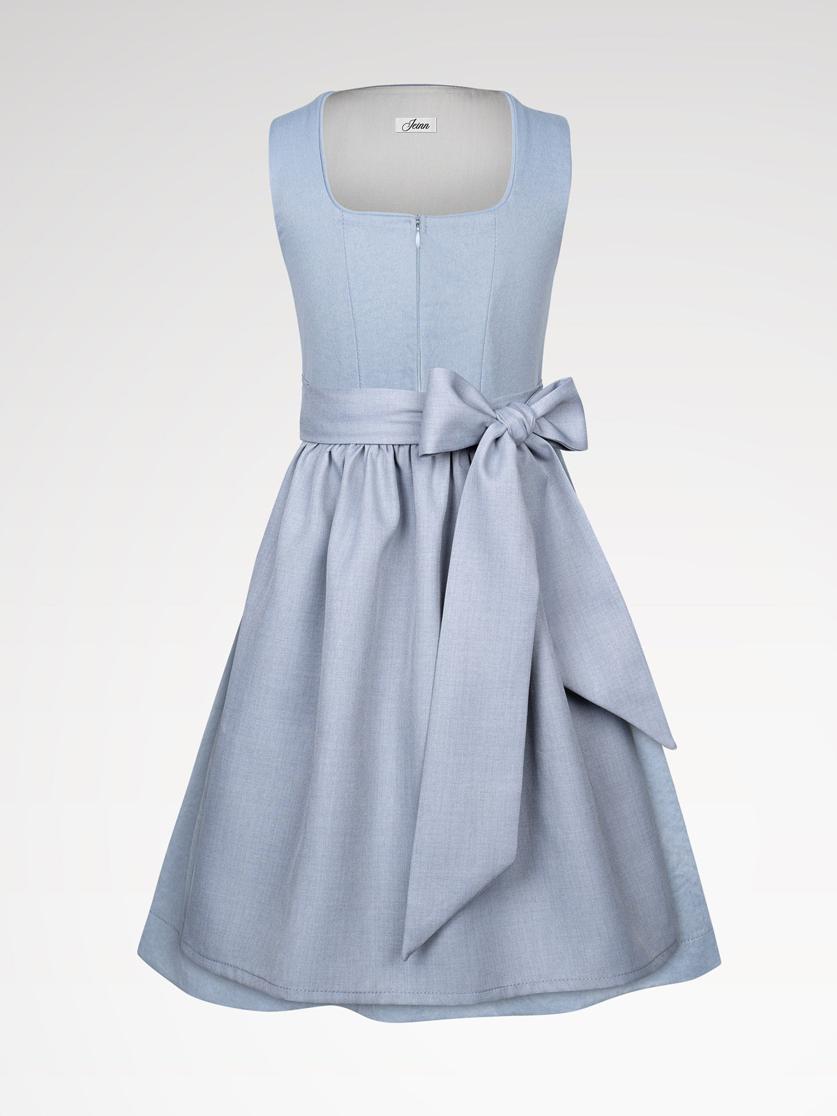 Kinder Blau Gerader Ausschnitt Dirndl