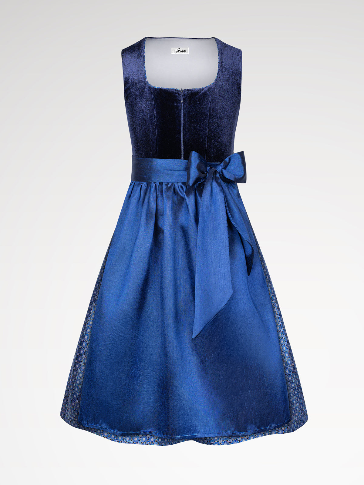 Kinder Blau Gerader Ausschnitt Dirndl