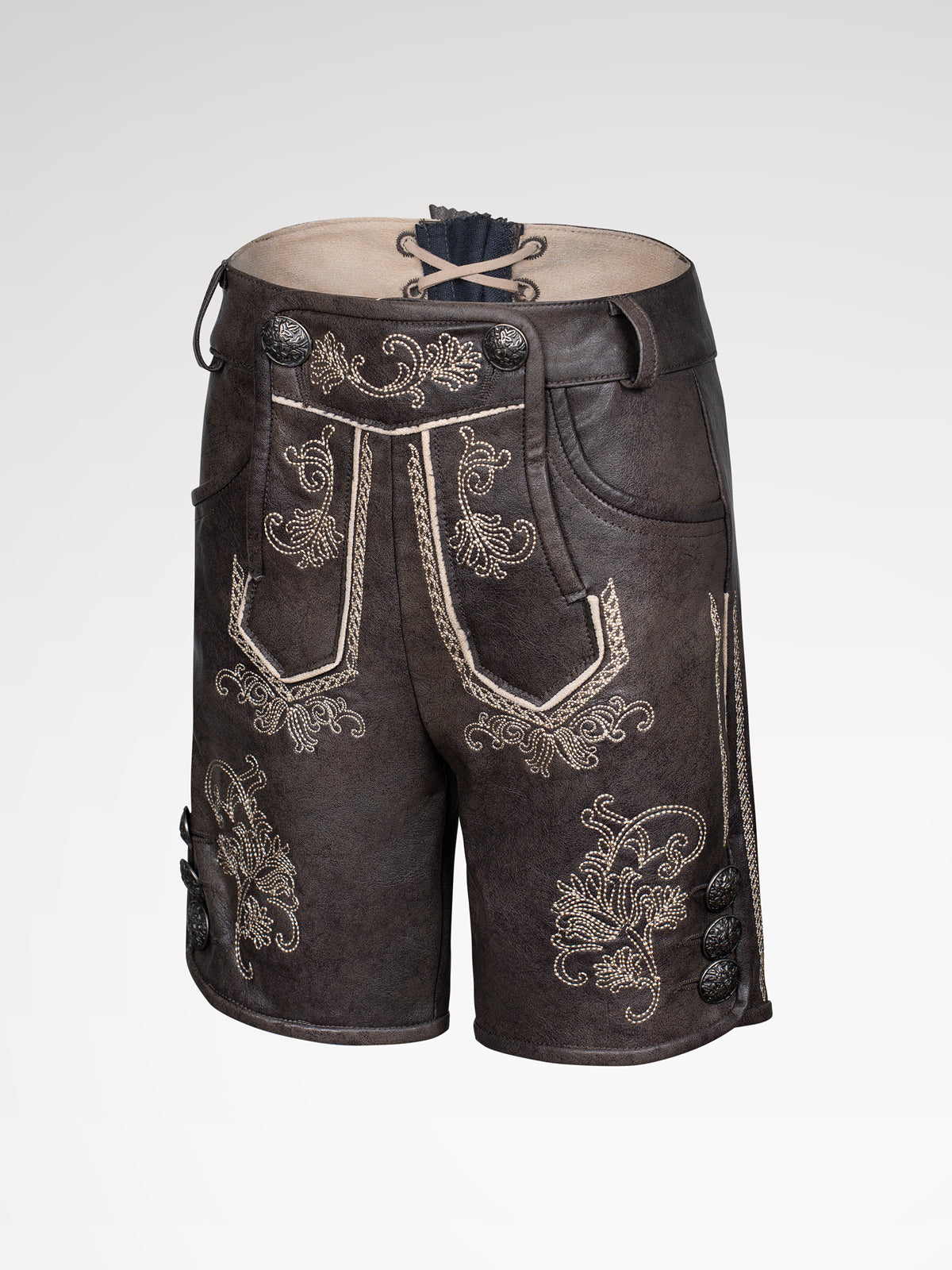 Kinder Grau Lederhosen