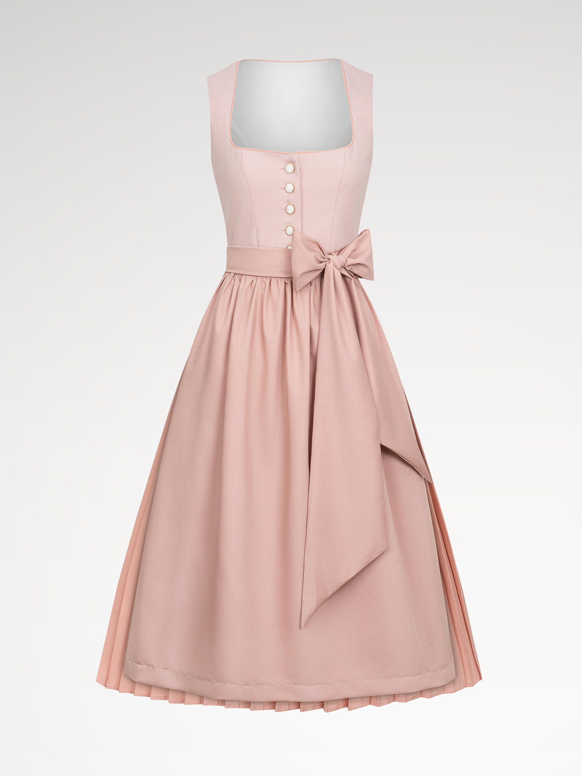 Damen Rosa Knöpfen Dirndl